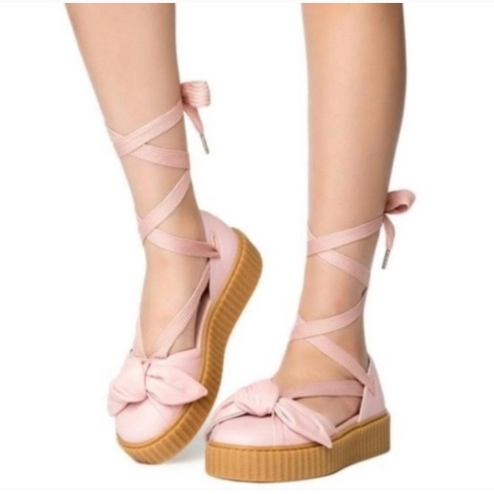 PUMA Fenty x Bow Creeper Sandal 'Silver Pink' NIB sz 8
